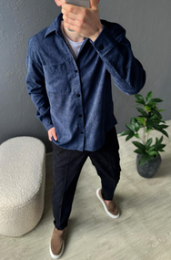 Штани вельвет чорний S XL