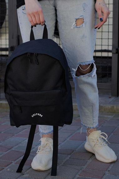 Повсякденний рюкзак шкільний Without Compact з принтом Culture Black | Зображення 3