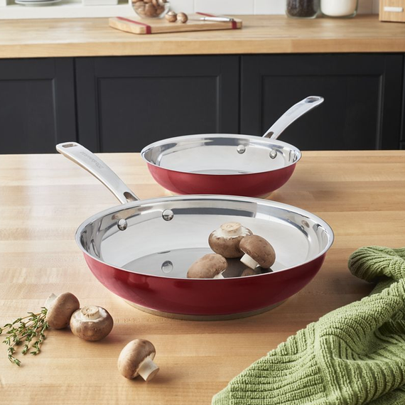 Набор сковородок KitchenAid KCS08TPER, 21см + 26см | Зображення 4