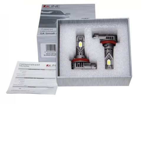 Комплект світлодіодних ламп Qline SA H11 52W 6000K Qline (Small Active) 12V | Зображення 1