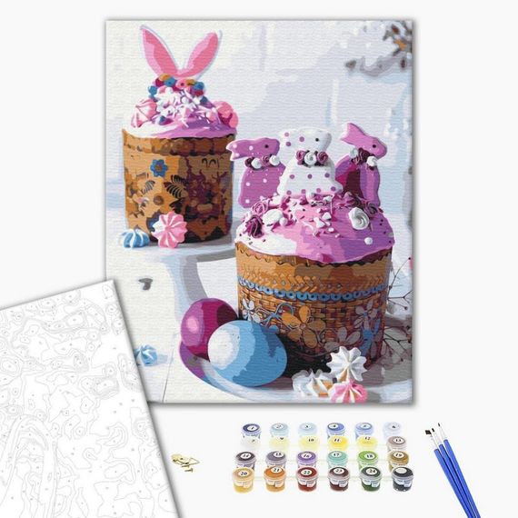 Картина за номерами "Великодні пасочки" BS51826, 40х50 см | Зображення 1