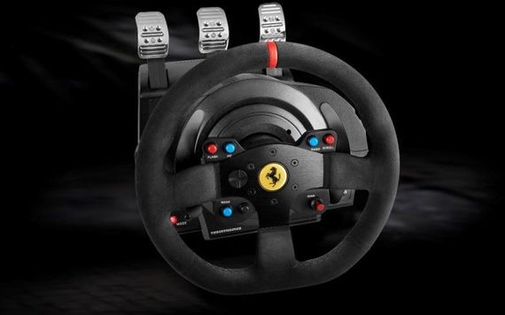 Руль  и  педали для  PC/PS4/PS3® Thrustmaster T300 Ferrari Integral RW Alcantara edition (4160652) | Зображення 6