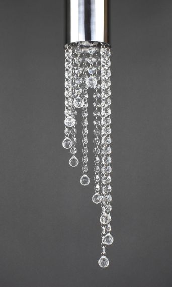 Люстра підвісна на 1 лампочку 27614 Хром 80-200х10х10 см. | Зображення 2