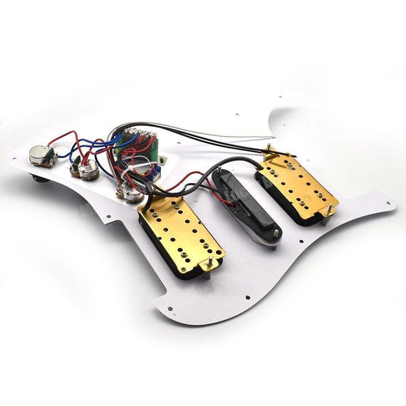 Пікгард для електогітари HSH Fender Stratocaster ST China білий із датчиками | Зображення 3