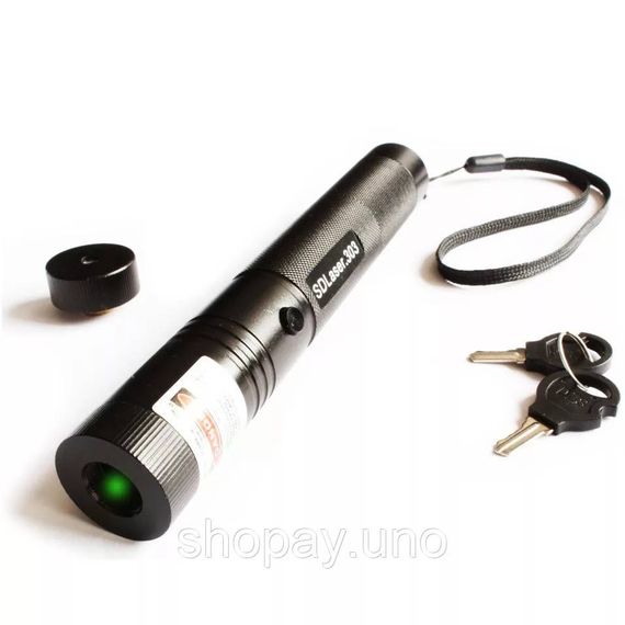 Лазерная указка Green Laser 303 - 1000mW с ключем | Зображення 3