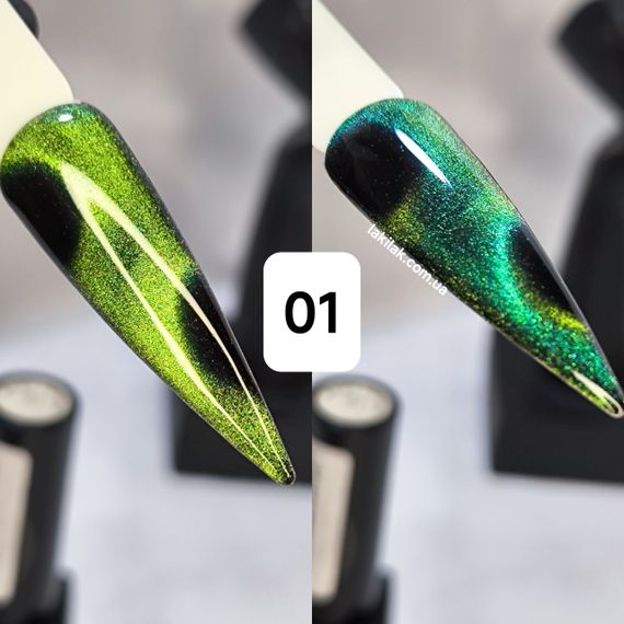 Гель-лак Global Fashion 24D кошачий глаз 01, 8мл