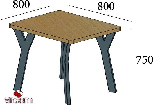Стол Metall-design Уно-4 | Зображення 1