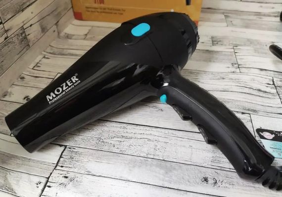 Фен для сушіння укладання волосся Mozer Edition MZ-3100 6000 Вт два концентратори Чорний | Зображення 4