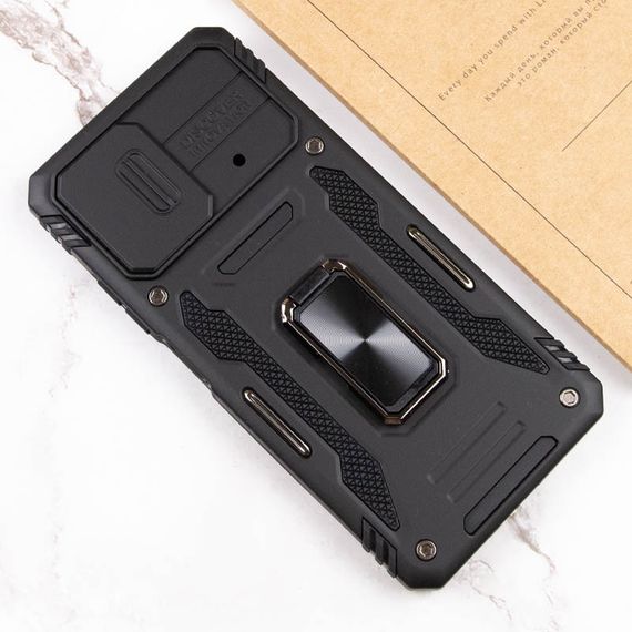 Ударопрочный чехол Camshield Army Ring для Xiaomi Poco X5 Pro 5G / Note 12 Pro 5G Черный / Black | Зображення 5