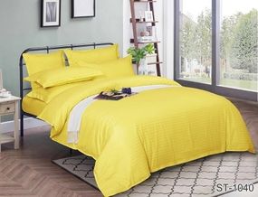Комплект постільної білизни TAGtekstil страйп-сатин LUXURY двоспальний ST-1040