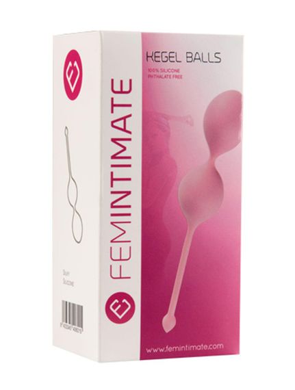 Вагінальні кульки Кегеля FEMINTIMATE рожеві Sex Aura | Зображення 4