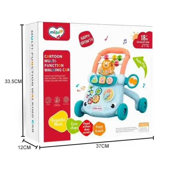 Детские ходунки-каталка с развивающим центром – первые шаги с радостью и пользой синие | Зображення 1