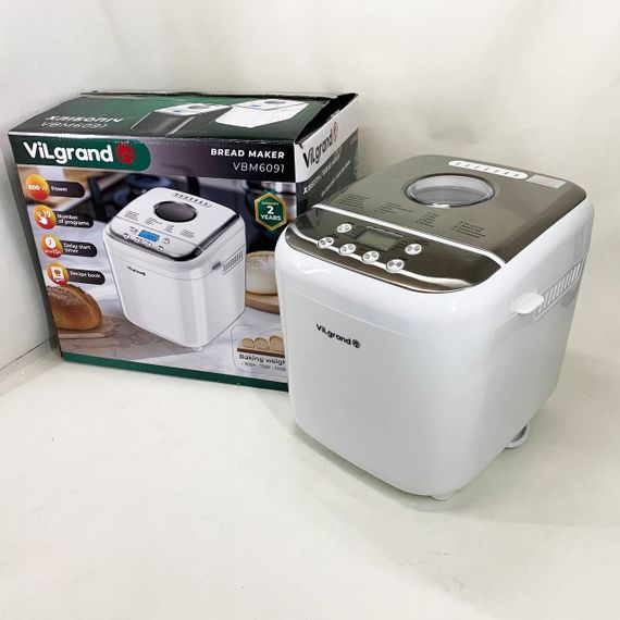 Електрична побутова хлібопічка ViLgrand VBM6091 600 Вт, 19 програм, Електронна хлібопічка WF-22 | Зображення 6