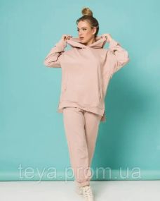 Спортивний костюм для жінок колір бежевий FI_002132