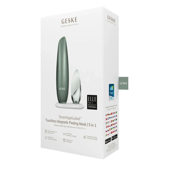 Безконтактна магнітна пілінг-маска GESKE Touchless Magnetic Peeling Mask 5в1 starlight, Зелений | Зображення 7
