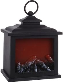 Камін декоративний "Black&Fire" з LED підсвічуванням, 12х19х17см