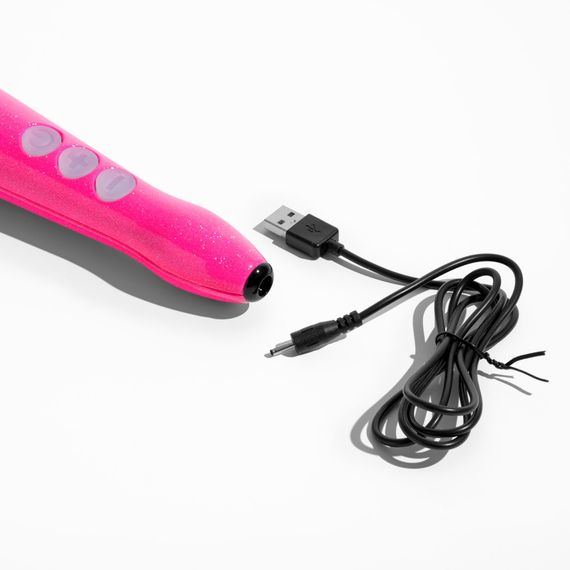 Вібромасажер DOXY Die Cast 3R Hot Pink, дуже потужний, перезаряджуваний, металевий корпус | Зображення 3