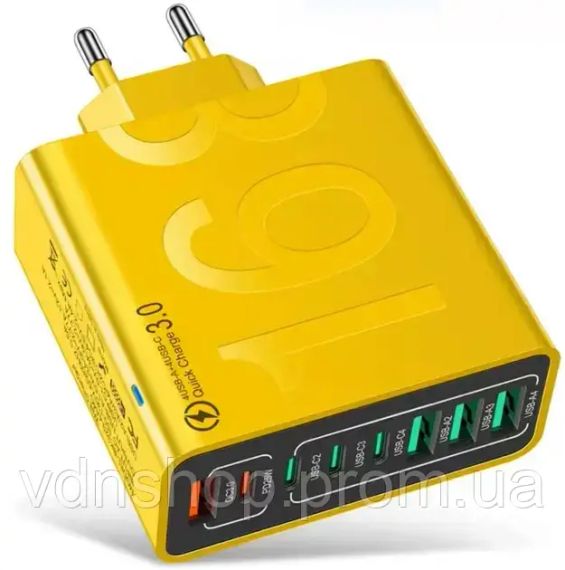 Адаптер для быстрой зарядки мобильных телефонов с 8 портами / Зарядная Станция SV227