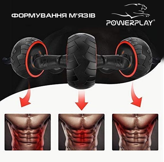 Колесо для преса PowerPlay 4326 зі зворотним механізмом AB Wheel Pro Чорно-червоне | Зображення 5