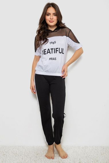 Пижама женская  -уценка, цвет белый, 243R1488-003-U-18