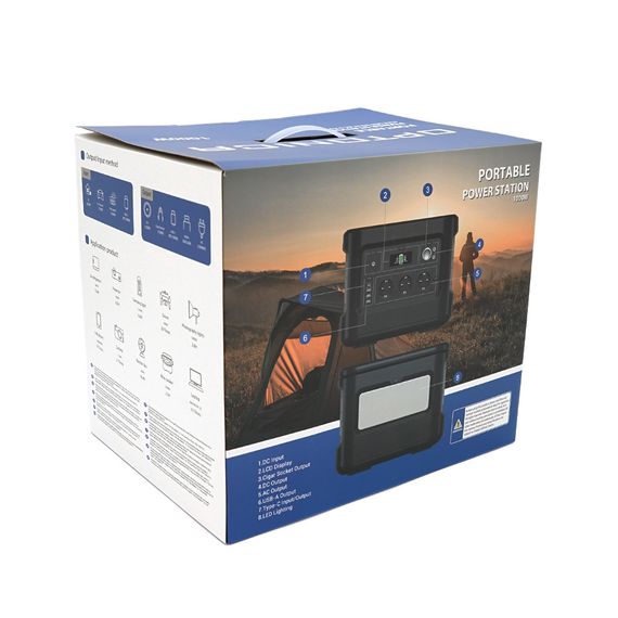 Зарядная станция Optonica B1000-A1. Объем 1036.8W t/h, USB-3x5V/2.4A | Зображення 1