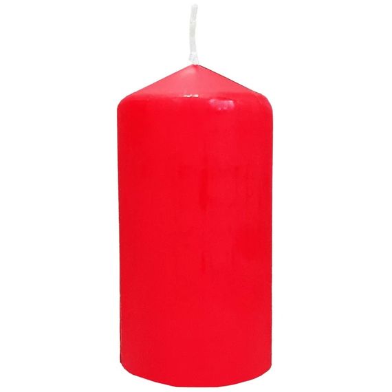 Свічка столова циліндр Bispol AURA Candles sw60/100-030 Червоний | Зображення 1