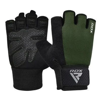 Перчатки для фитнеса RDX W1 Half Army Green M (WGA-W1HA-M)