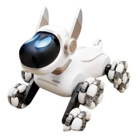 Інтерактивний робот вихованець Собака з пультом і браслетом DWI Robot Білий