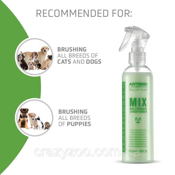 Кондиционер для собак и котов Artero Mix Conditioner Spray 250 мл H695 | Зображення 2