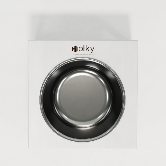 Миска на подставке для кошек и средних собак Hollky Base Solo M (1 × 0,8 л) Solo M-212110-GRWH | Зображення 7