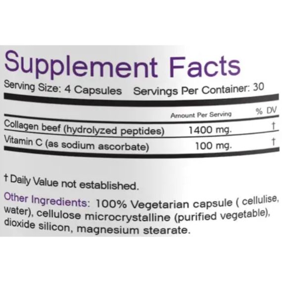 Коллаген Bionic Formula Collagen Beef & Vitamin C 120 Caps | Зображення 1