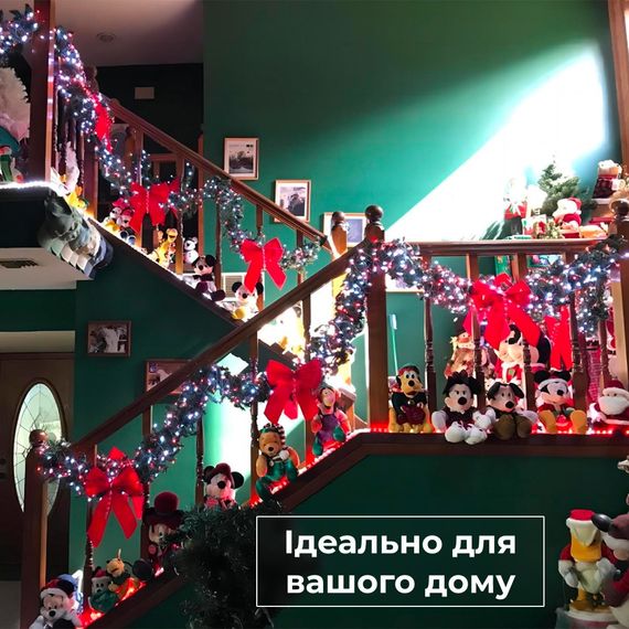 Гирлянда нить светодиодная GarlandoPro 50 LED 6м 8 режимов гирлянда новогодняя W100LEDML | Зображення 5