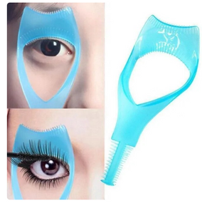 Трафарет для нанесения туши на ресницы (не пачкает кожу века) KK251 цвет голубой