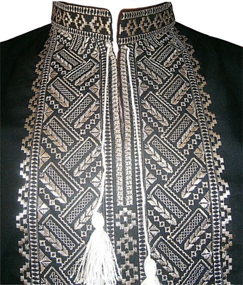 Рубашка Украинская вышиванка 550 цвет чёрный размер XXL/3XL | Зображення 1