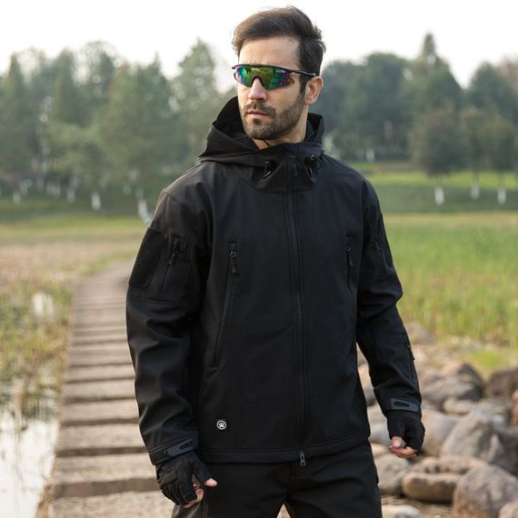 Тактическая куртка Pave Hawk PLY-6 Black 3XL мужская армейская водонепроницаемая с капюшоном | Зображення 2