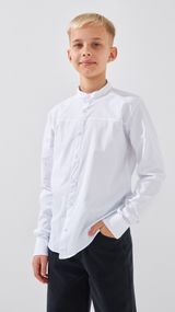 Сорочка однотонна для хлопчика Deniz 02041 146 см Білий shop (2000999173837)