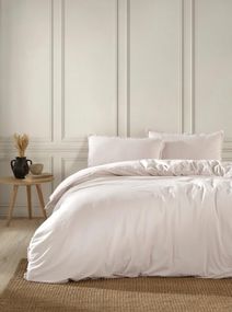 Постельное белье Limasso Stonewashed Ranforse Placid 160 х 220 см Natural Krem (простынь на резинке)