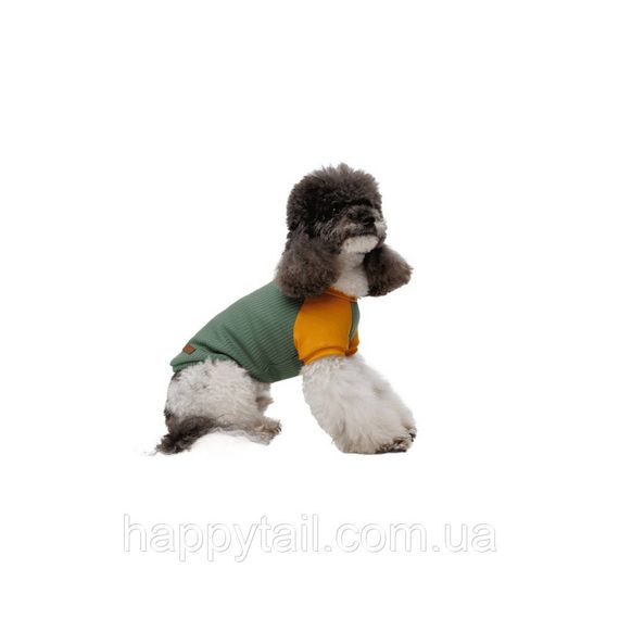 Футболка для собак Pet Fashion Kent XS оливковая — летняя хлопковая одежда без застежек | Зображення 1