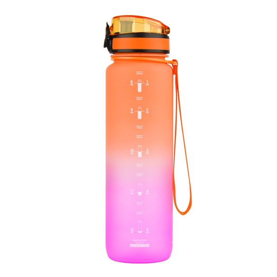 Пляшка для води UZSPACE 3038(Orange-Pink) 1000 мл, помаранчево-рожева | Зображення 1