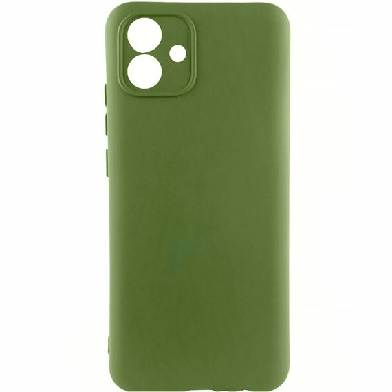 Чохол Silicone Cover Ummi Lakshmi Full Camera (AA) для Samsung Galaxy A04e Зелений / Dark green