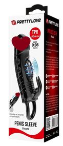 Удлиняющая насадка с вибростимуляцией ( на 2,5 см ) PRETTY LOVE - PENIS SLEEVE Sloane, BI-026243-1 sexstyle