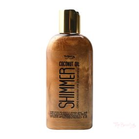 Масло кокосовое для загара с шимером Top Beauty (100 ml)