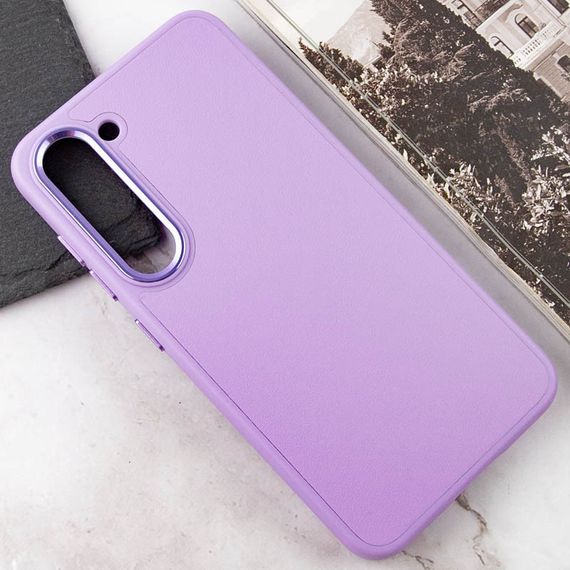 Шкіряний чохол Bonbon Leather Metal Style для Samsung Galaxy S23+ Бузковий / Dasheen | Зображення 3