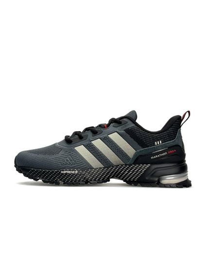 Чоловічі кросівки Marathon Pro+ Grey Black текстиль  весна / лето / осень A3621 | Зображення 1