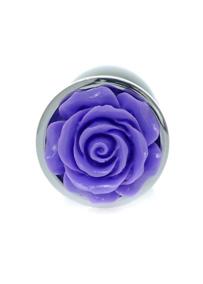 Анальна пробка - Jewellery Silver Rose Plug Purple Sex Aura | Зображення 1