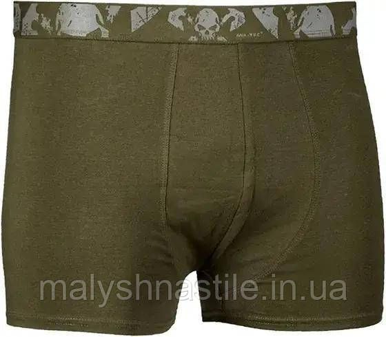 Набор Трусы (2 шт в комплекте) Sturm Mil-Tec Boxer Shorts Skull Olive S (11200101)