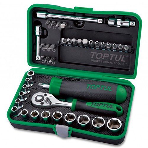 Профессиональный набор инструмента 1/4" TOPTUL 41шт GADW4101