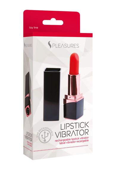 Вібратор-помада S Pleasures Lipstick Vibrator, дуже реалістичний, 10 режимів | Зображення 3