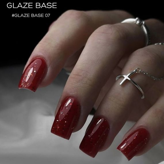 База для гель-лаку Toki-Toki Glaze Base GL07 с поталью 5мл