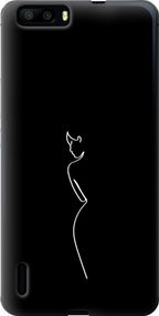 Чехол на Huawei Honor 6 Plus Силуэт1 "4590u-179-17620"